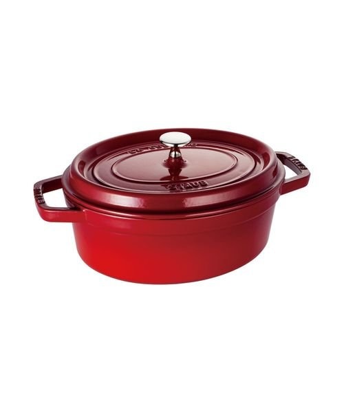【値下げ】staub ココット　オーバル　チェリー　27cm STAUB ピコ・ココット オーバル 27cm チェリー｜ツヴィリング ジェイ