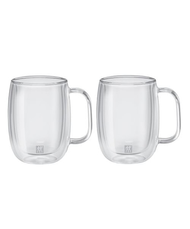 ZWILLING  Sorrento ダブルウォールグラス コーヒー 355ml ハンドル付  2pcsセット