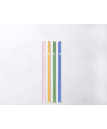 ZWILLING  Sorrento ガラスストロー カラーストレート 4pcsセット
