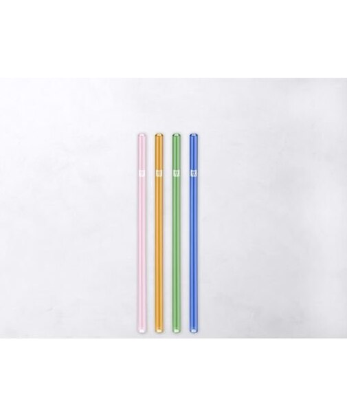 ZWILLING  Sorrento ガラスストロー カラーストレート 4pcsセット