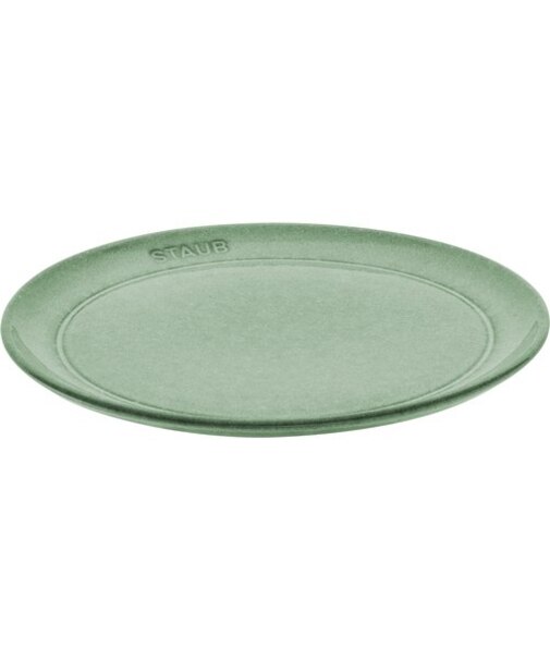 STAUBセラミック ダイニングライン プレート20cm セージグリーン