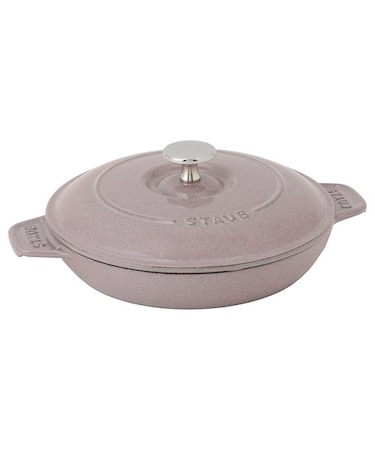 直営店限定】STAUB ラウンドホットプレート20cm シフォンローズ 