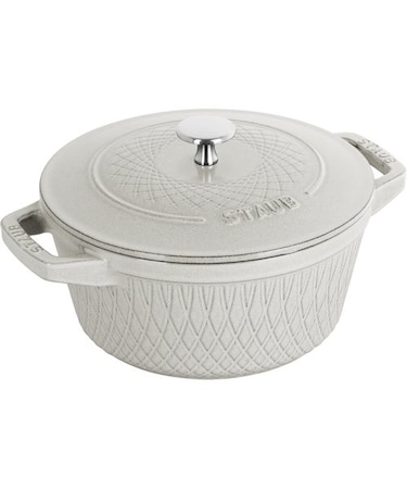 STAUB 「ツイストココット ラウンド 20cm カンパーニュ 」両手 鋳物 
