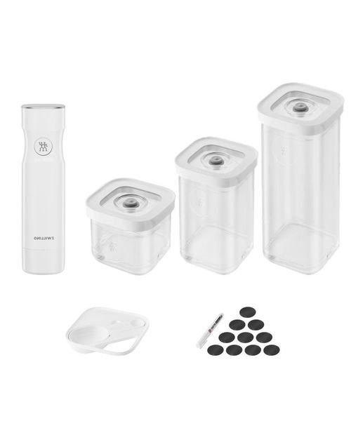 真空保存容器 8点セット（真空パック機含） 食品保存、鮮度長持ち ans66305_top.jpg