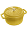STAUB ピコ・ココットラウンド22㎝ シトロン*ブラスノブ