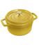 STAUB ピコ・ココットラウンド18㎝ シトロン*ブラスノブ