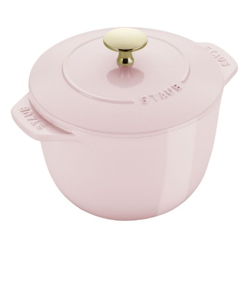 STAUB ラココットでごはんSサイズ　ソルベローズ ピコ・ココット ラウンド ソルベローズ（16cm／20cm／22cm