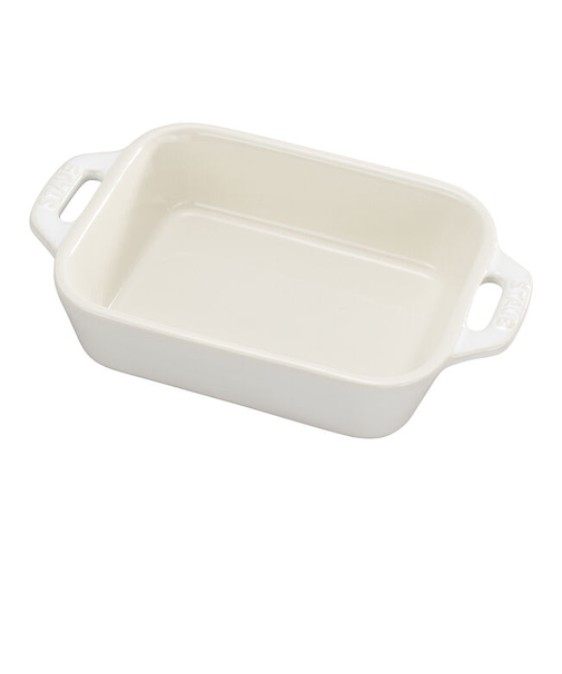 STAUB レクタンギュラーディッシュ 14cm アイボリー S