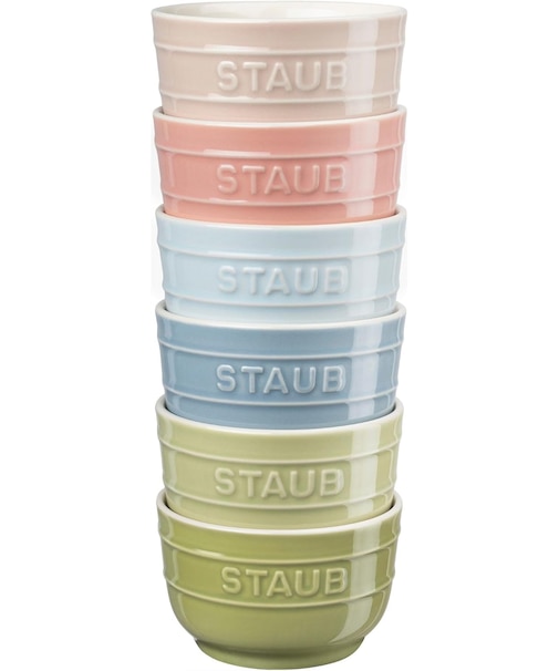 STAUB ラムカン ラウンド 9cm 6Pセット マカロンMIX