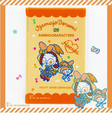 おジャ魔女どれみ はづき マイメロディ 折りたたみミラー Ｓ 手鏡 お化粧直し コンパクトミラー