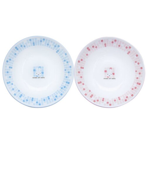 ミッフィー ペアパスタセット (お皿/プレート) モザイクアート miffy キッチン用品