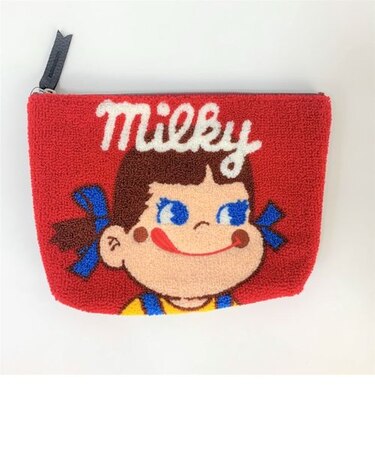 ペコちゃん サガラポーチ RD 小物入れ ポーチ レッド グッズ 