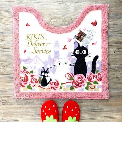 魔女の宅急便 ジジ トイレマット PKジジとデート MZ ピンク グッズ 