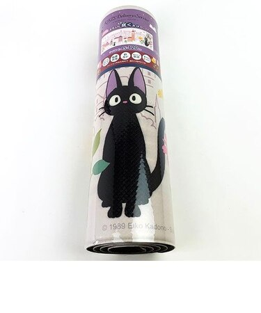 魔女の宅急便 ジジ ロングマット45×120 PK花の街 MZ キッチンマット フロアマット ベージュ グッズ