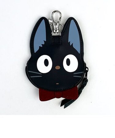 魔女の宅急便 ジジ ダイカットポーチ 小銭入れ コインケース キーケース 小物入れ ブラック