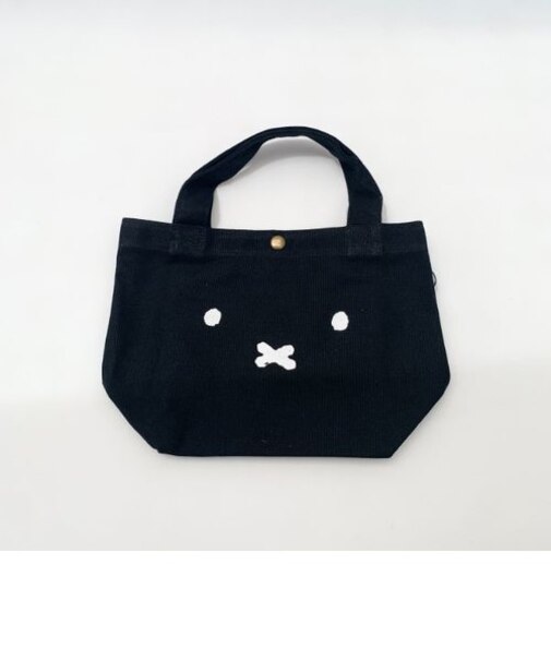 ミッフィー miffy ミニトート フェイスブラック  バッグ ブラック   グッズ