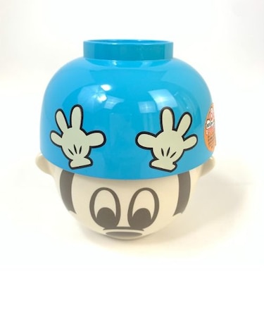 ディズニー ミッキーマウス 汁椀茶碗セット　ミニ お茶碗　お椀　食器　お皿　ベビー ブルー グッズ 