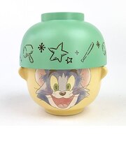 トムとジェリー トム 汁椀茶碗セットミニ お茶碗 お椀 食器 ベビー  グリーン グッズ 日本製 