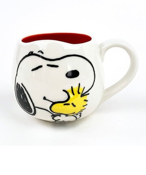 PEANUTS スヌーピー snoopy face mug スヌーピー&ウッドストック マグ マグカップ 食器 キッチン レッド 