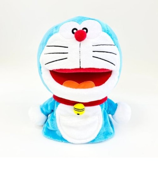 ドラえもん ぱくぱくハンドパペット ベビー おもちゃ ぬいぐるみ ブルー グッズ 