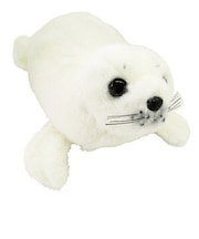 ぬいぐるみ ホワイト M アザラシ ソフトリアルアニマルズ