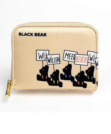 ブラックベア ミニウォレット ブルーナ ウォレット ミニ財布 財布 コインケース ベージュ グッズ 