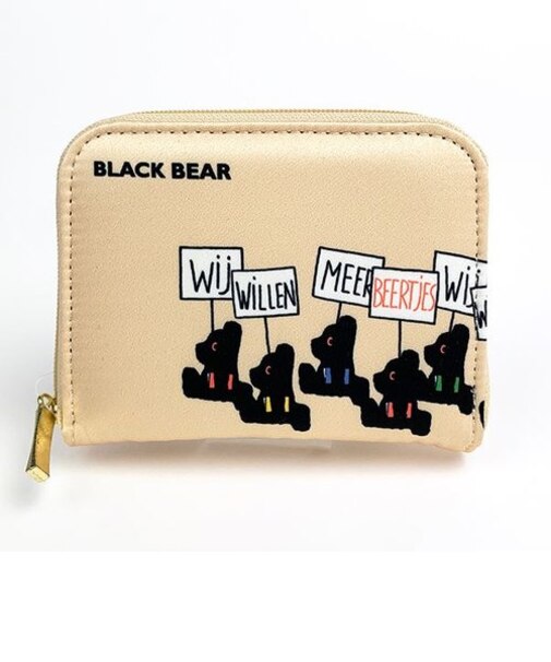 ブラックベア ミニウォレット ブルーナ ウォレット ミニ財布 財布 コインケース ベージュ グッズ 