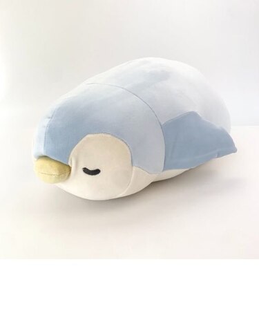 ペンギンのラブ 抱きまくら (ぬいぐるみ/クッション) L ブルー ねむねむプレミアム 4523251095008