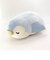 ペンギンのラブ 抱きまくら (ぬいぐるみ/クッション) L ブルー ねむねむプレミアム 4523251095008