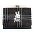 MIFFY ミッフィー チェックシリーズ ミニ財布 ポーチ 小物入れ 財布 小銭入れ がま口 ケース ブラックグッズ  (MCOR)