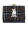 MIFFY ミッフィー チェックシリーズ ミニ財布 ポーチ 小物入れ 財布 小銭入れ がま口 ケース ブラックグッズ  (MCOR)