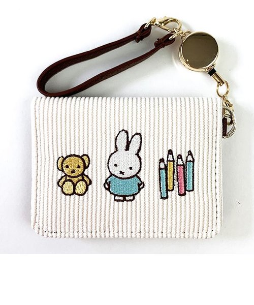 ミッフィー Miffy オープンパスケース ワッペンシリーズ WH パスケース 定期入れ カード入れ ホワイト グッズ  (MCOR)｜パーフェクトワールドの通販｜&mall（アンドモール）三井ショッピングパーク公式通販