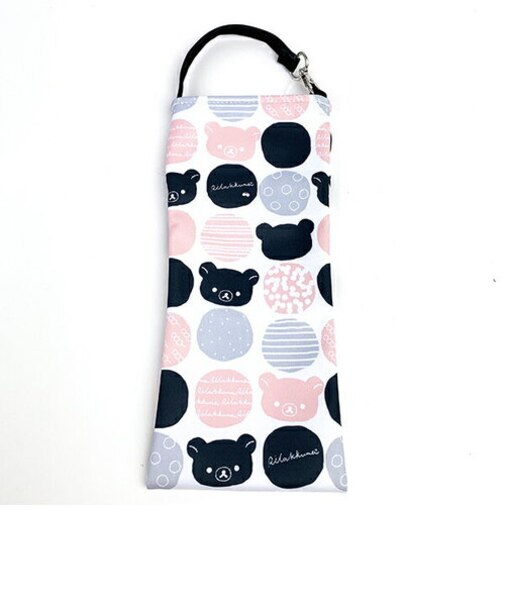 SAN-X リラックマ くるポン リラックマ 北欧風ドット ケース グッズ ピンク