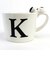 スヌーピー フィギュア付イニシャルマグ Ｋ スヌーピー フィギュア付マグ マグカップ イニシャル カップ マグ 白 グッズ 