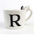 スヌーピー フィギュア付イニシャルマグ Ｒ スヌーピー フィギュア付マグ マグカップ イニシャル カップ マグ 白 グッズ 