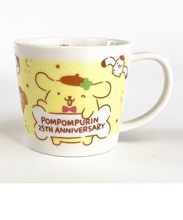 ポムポムプリン プリン マグM ポムポムプリン２５TH マグ キッチン用品 白  