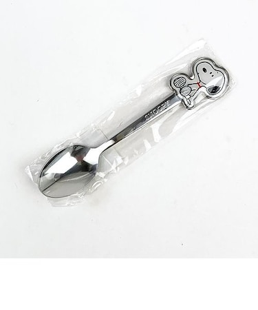 スヌーピー ステンレス スプーン お座り SNOOPY カトラリー キッチン用品 ランチ ベビー