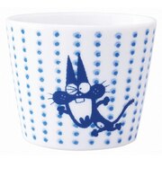 染付風 そば猪口 ブルー ニャロメ (天才バカボン)