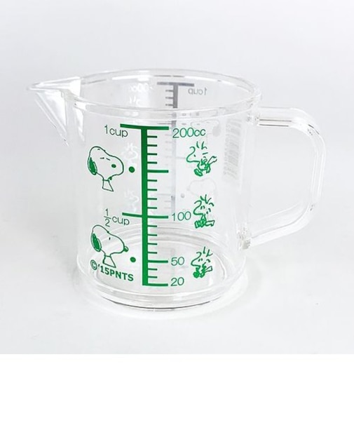 PEANUTS スヌーピー メジャーカップ小 メジャーカップ 計量器 グリーン