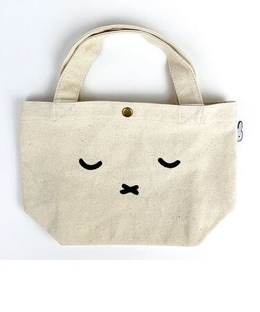 miffy ミッフィー ミニトート フェイスオヤスミ ミニバッグ トート ランチバッグ グッズ 