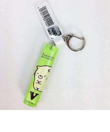 すみっコぐらし ねこ イニシャルキーホルダー V グッズ  (MCOR)(MCD)