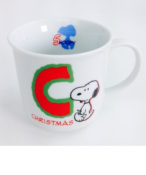 ピーナッツ スヌーピー イニシャルマグ C 日本製 食器 グッズ  (MCOR)
