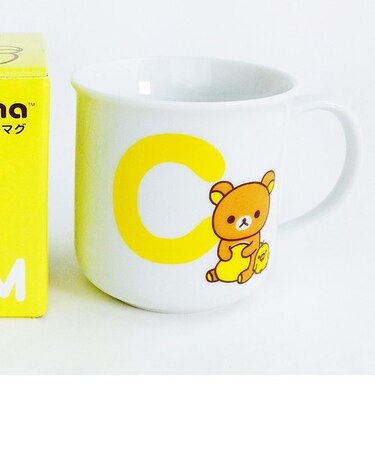 リラックマ イニシャルマグ C 日本製 食器 グッズ  (MCOR)(MCD)