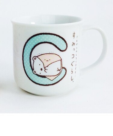 すみっコぐらし イニシャルマグ C 日本製 食器 グッズ  (MCOR)