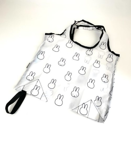  miffy 折りたたみコンビニバッグ メニーフェイス ホワイト バッグ