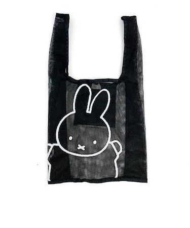 ミッフィー miffy メッシュエコバッグ BK バッグ ブラック