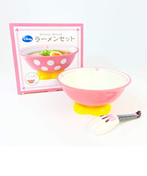 ディズニー ミニーマウス ラーメンセット 鉢 食器 Disney ピンク グッズ