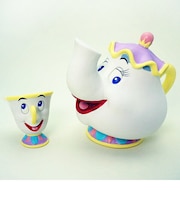ディズニー ポット夫人 チップ 美女と野獣 貯金箱