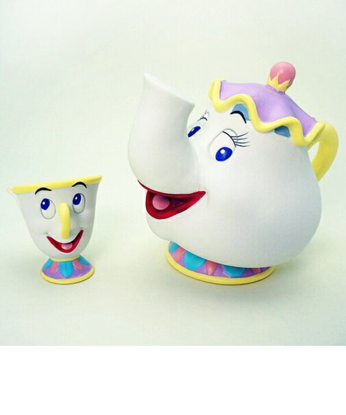 ディズニー ポット夫人 チップ 美女と野獣 貯金箱