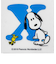 スヌーピー PEANUTS イニシャルステッカー SNOOPY X ステッカーシール